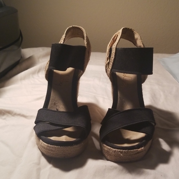 Sam & Libby Jute Heeled Wedges - Picture 2 of 3